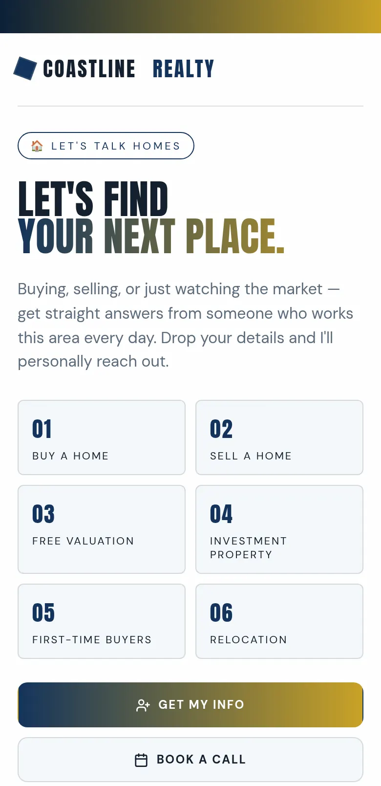 Real Estate digital business card design