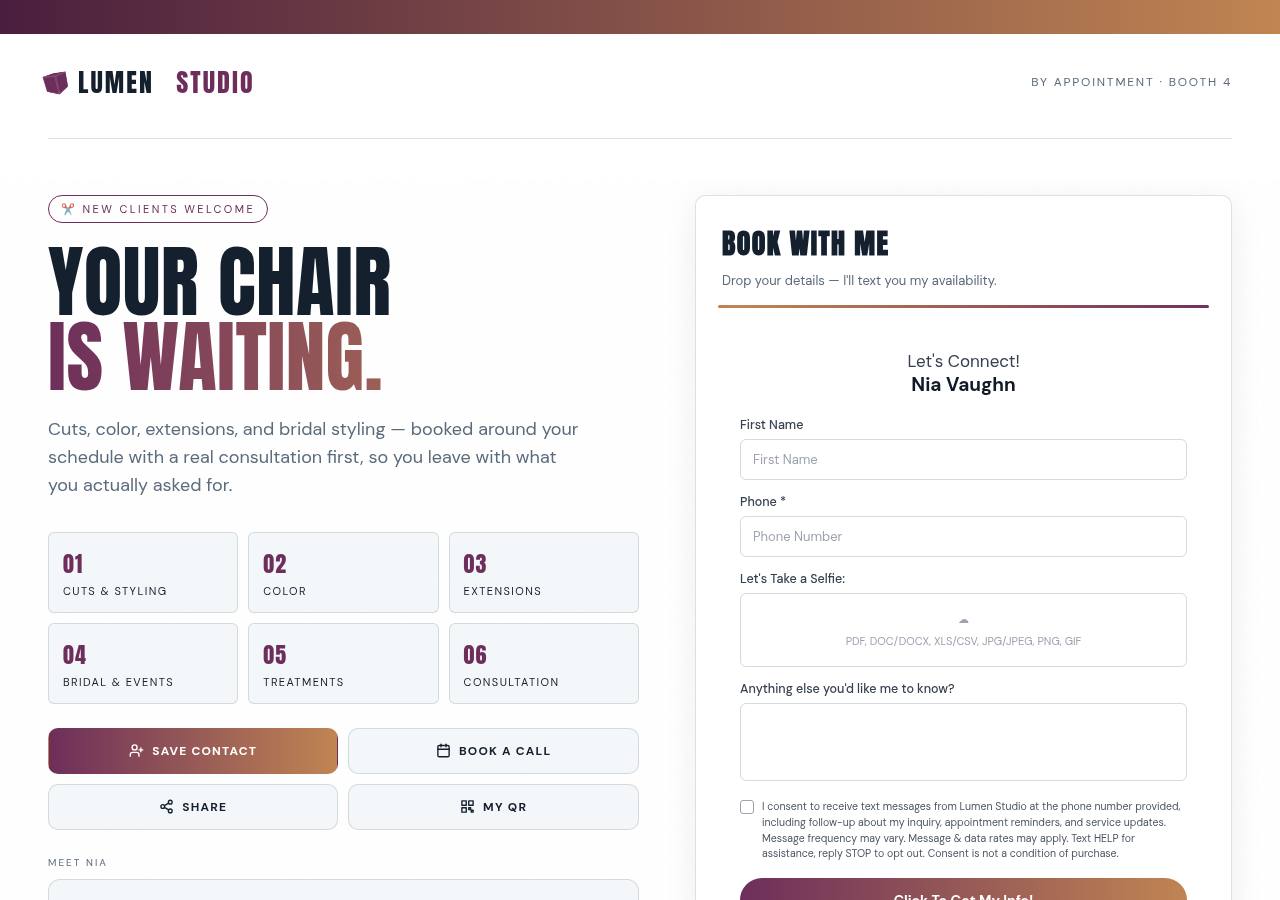 Salon / Barber / Beauty Pro design